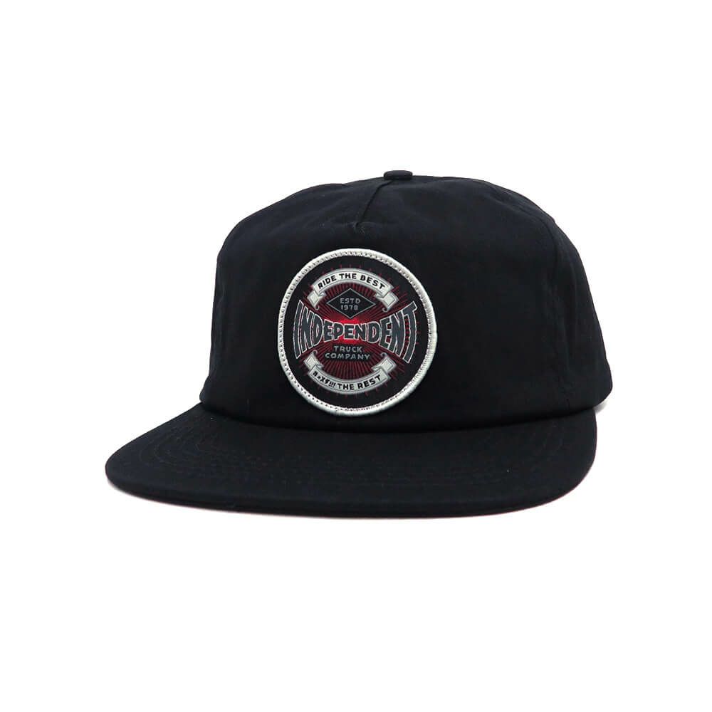  INDEPENDENT CAP インディペンデント キャップ ESTABLISHED 78 STRAPBACK BLACK スケートボード スケボー 