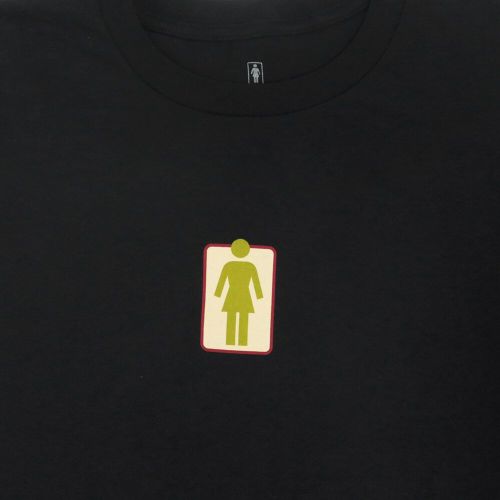 （アウトレット価格 6,380円 → 4,990円）GIRL T-SHIRT ガール Tシャツ OG NATURALS BLACK プリント傾き スケートボード スケボー　1