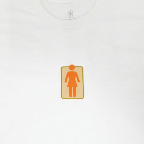 （アウトレット価格 7,150円 → 5,490円）GIRL LONG SLEEVE ガール ロングスリーブTシャツ OG NATURALS WHITE プリント傾き スケートボード スケボー 1