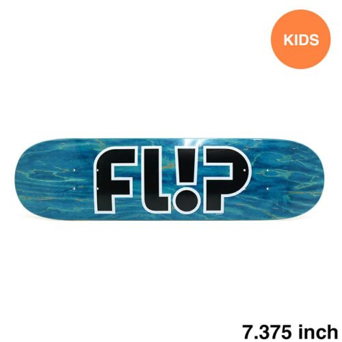 FLIP DECK フリップ デッキ（子供用） TEAM ODYSSEY BLACK LOGO EMERALD STAIN 7.375 スケートボード スケボー
