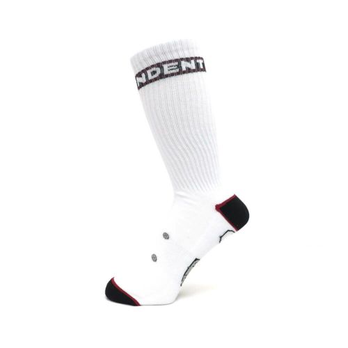  INDEPENDENT SOCKS インディペンデント ソックス 靴下 TRUCK WHITE スケートボード スケボー 1