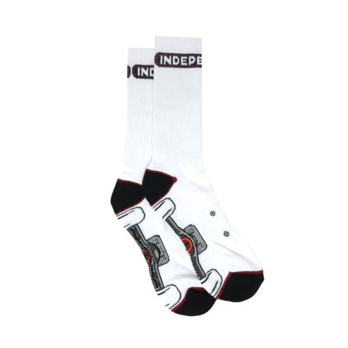  INDEPENDENT SOCKS インディペンデント ソックス 靴下 TRUCK WHITE スケートボード スケボー 3