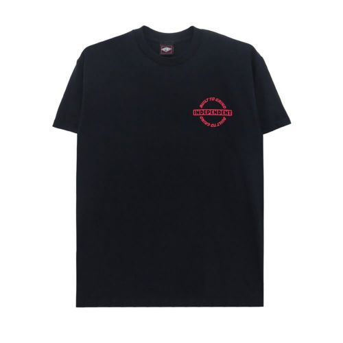 INDEPENDENT T-SHIRT インディペンデント Tシャツ BAR-RIER BLACK スケートボード スケボー 1