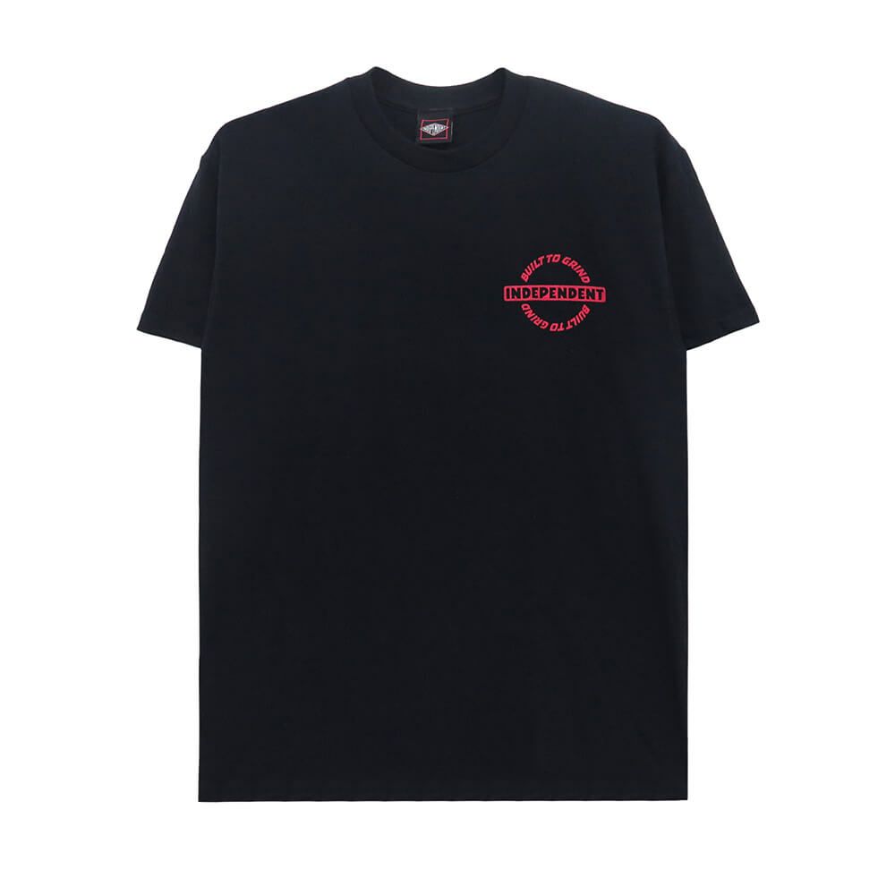 INDEPENDENT T-SHIRT インディペンデント Tシャツ BAR-RIER BLACK スケートボード スケボー 1