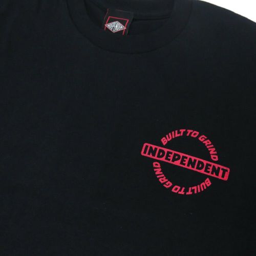 INDEPENDENT T-SHIRT インディペンデント Tシャツ BAR-RIER BLACK スケートボード スケボー 2