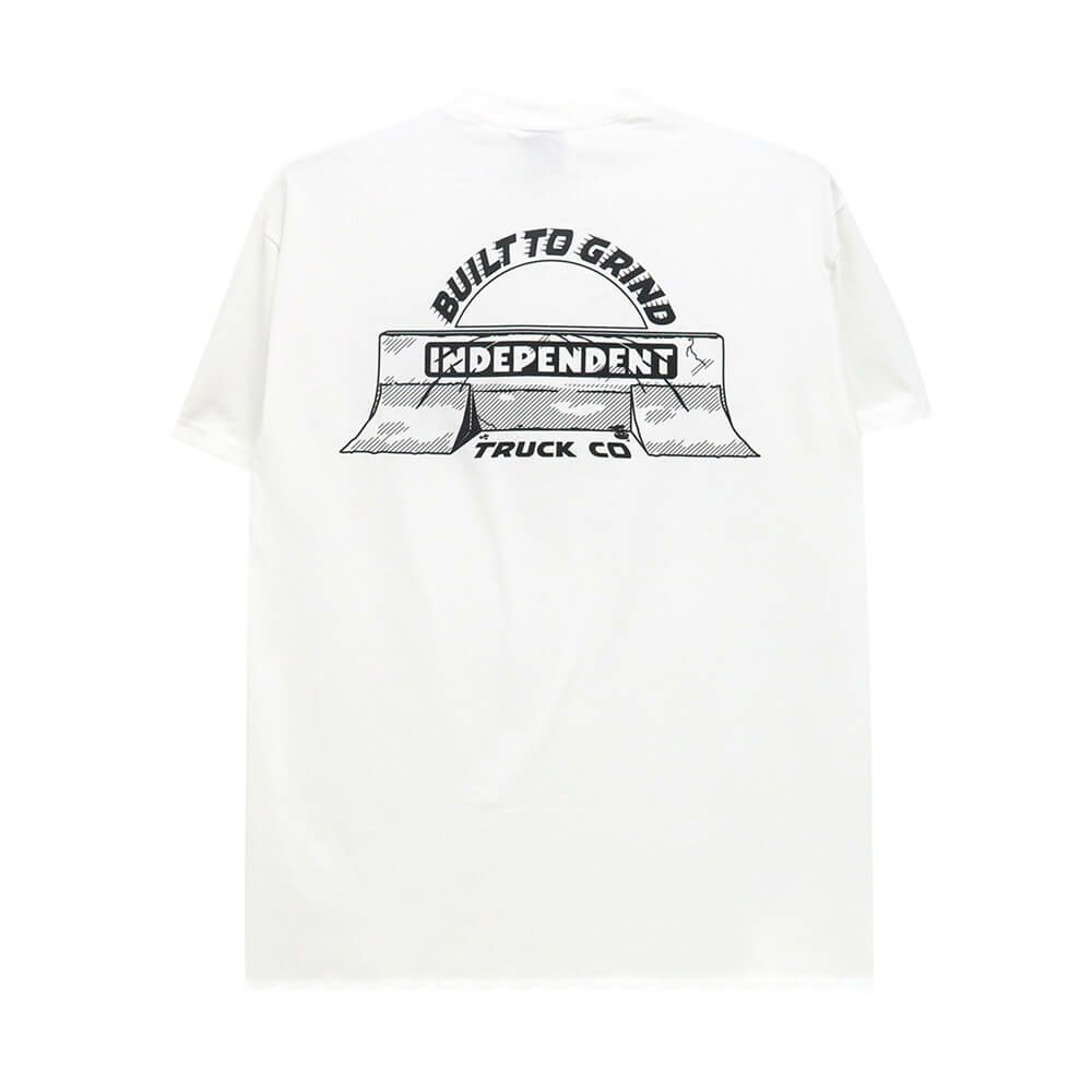  INDEPENDENT T-SHIRT インディペンデント Tシャツ BAR-RIER WHITE スケートボード スケボー 