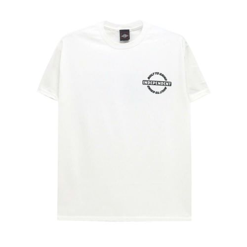  INDEPENDENT T-SHIRT インディペンデント Tシャツ BAR-RIER WHITE スケートボード スケボー 1