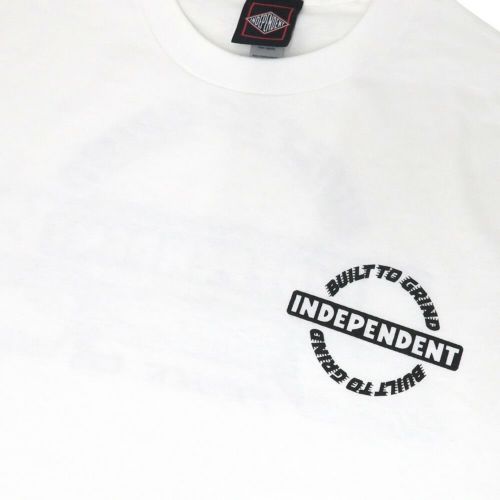  INDEPENDENT T-SHIRT インディペンデント Tシャツ BAR-RIER WHITE スケートボード スケボー 2