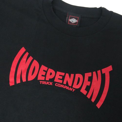 INDEPENDENT T-SHIRT インディペンデント Tシャツ SPAN BLACK スケートボード スケボー 1