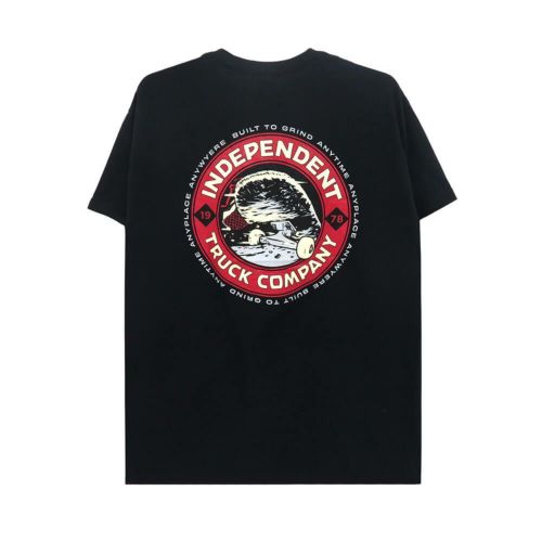  INDEPENDENT T-SHIRT インディペンデント Tシャツ ITC SMITH BLACK スケートボード スケボー 