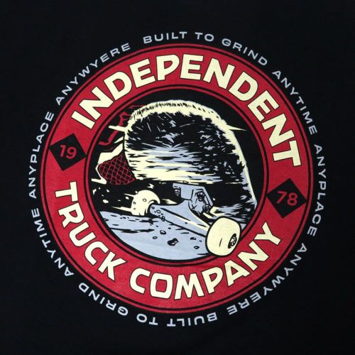  INDEPENDENT T-SHIRT インディペンデント Tシャツ ITC SMITH BLACK スケートボード スケボー 3