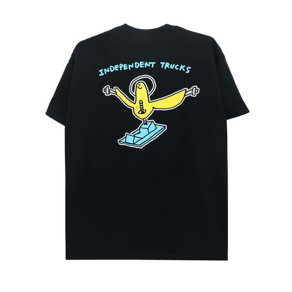  INDEPENDENT T-SHIRT インディペンデント Tシャツ GONZ HANGER BLACK スケートボード スケボー 