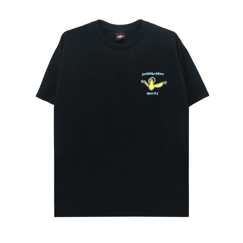 INDEPENDENT T-SHIRT インディペンデント Tシャツ GONZ HANGER BLACK 