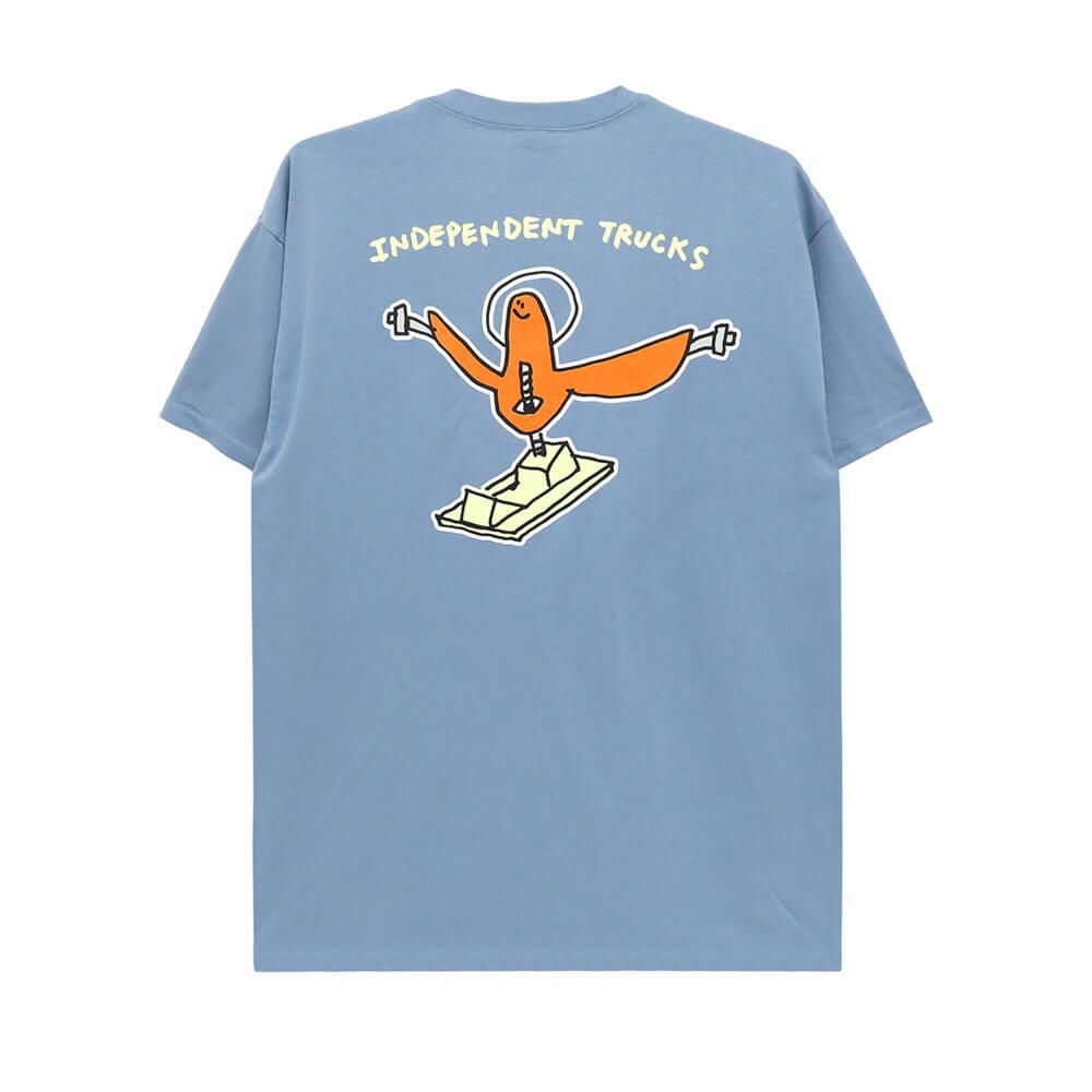 INDEPENDENT T-SHIRT インディペンデント Tシャツ GONZ HANGER STONE BLUE スケートボード スケボー 