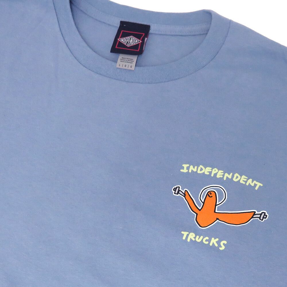 INDEPENDENT T-SHIRT インディペンデント Tシャツ GONZ HANGER STONE BLUE スケートボード スケボー 2
