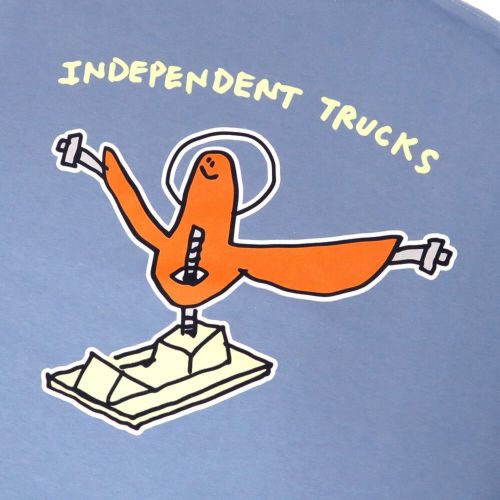 INDEPENDENT T-SHIRT インディペンデント Tシャツ GONZ HANGER STONE BLUE スケートボード スケボー 3