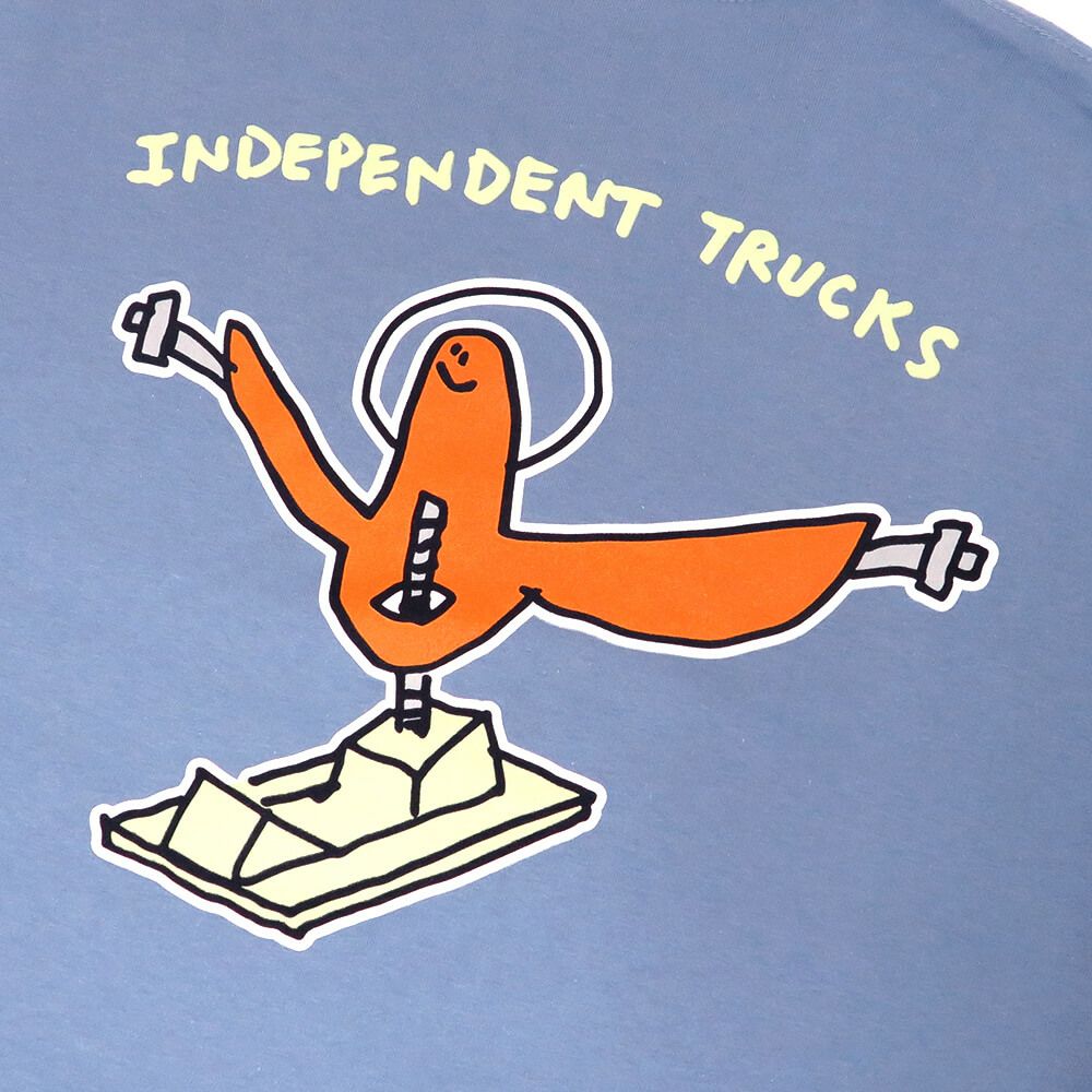 INDEPENDENT T-SHIRT インディペンデント Tシャツ GONZ HANGER STONE BLUE スケートボード スケボー 3