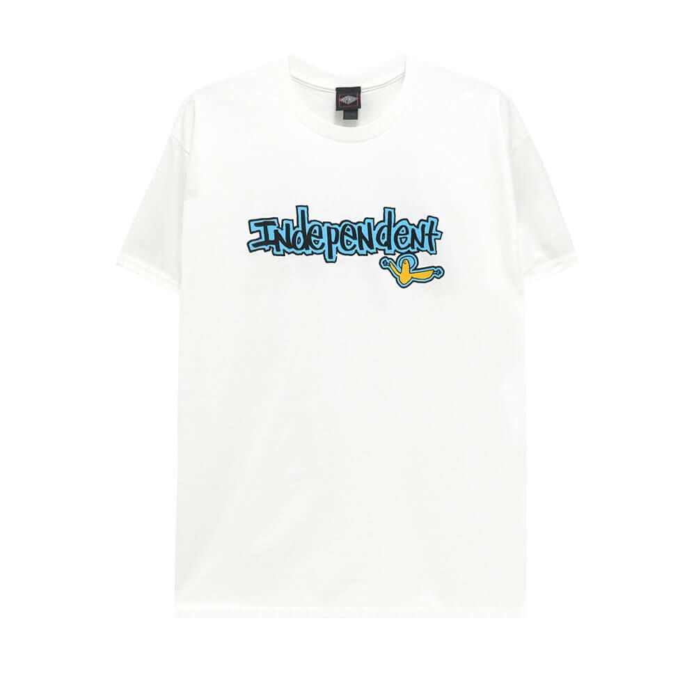  INDEPENDENT T-SHIRT インディペンデント Tシャツ GONZ BAR WHITE スケートボード スケボー 