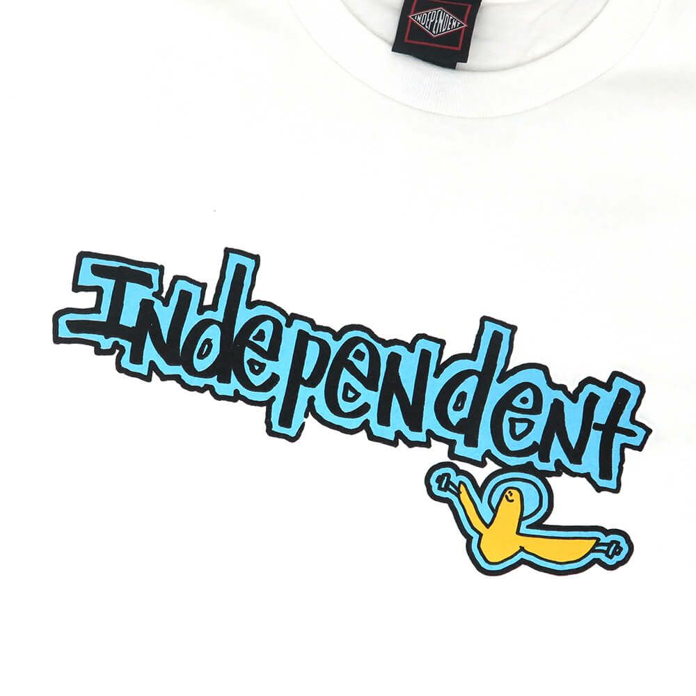  INDEPENDENT T-SHIRT インディペンデント Tシャツ GONZ BAR WHITE スケートボード スケボー 1