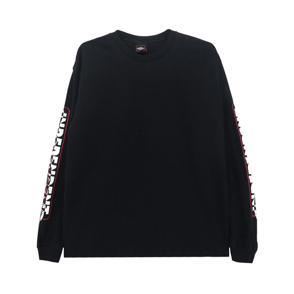 INDEPENDENT LONG SLEEVE インディペンデント ロングスリーブTシャツ BAR HOUSE BLACK スケートボード スケボー 