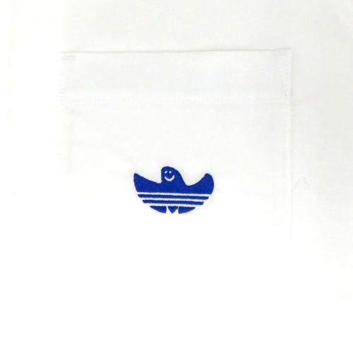 ADIDAS SKATEBOARDING SHORT SLEEVE SHIRTS アディダススケートボーディング 半袖シャツ SHMOO CS BUTTON WHITE スケートボード スケボー 2