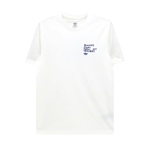 ADIDAS SKATEBOARDING T-SHIRT アディダススケートボーディング Tシャツ SHMOO G 2 WHITE スケートボード スケボー 1