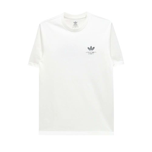 ADIDAS SKATEBOARDING T-SHIRT アディダススケートボーディング Tシャツ HJ TRASH WHITE スケートボード スケボー 1