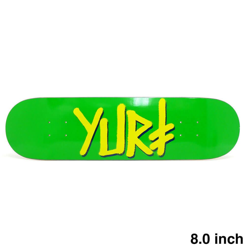 （セール）DEATHWISH DECK デスウィッシュ デッキ YURI FACCHINI GANG NAME GREEN/YELLOW 8.0 スケートボード スケボー