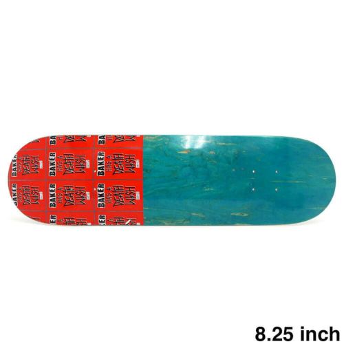 （セール）BAKER DECK ベイカー デッキ TEAM BAKER HAS A DEATHWISH 2 EMERALD STAIN 8.25 スケートボード スケボー