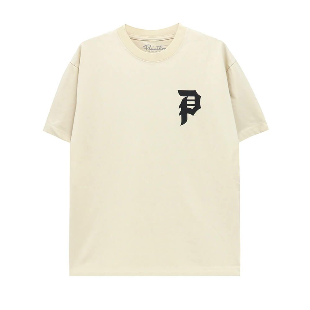 PRIMITIVE T-SHIRT プリミティブ Tシャツ DIRTY P HW CREAM スケートボード スケボー 1