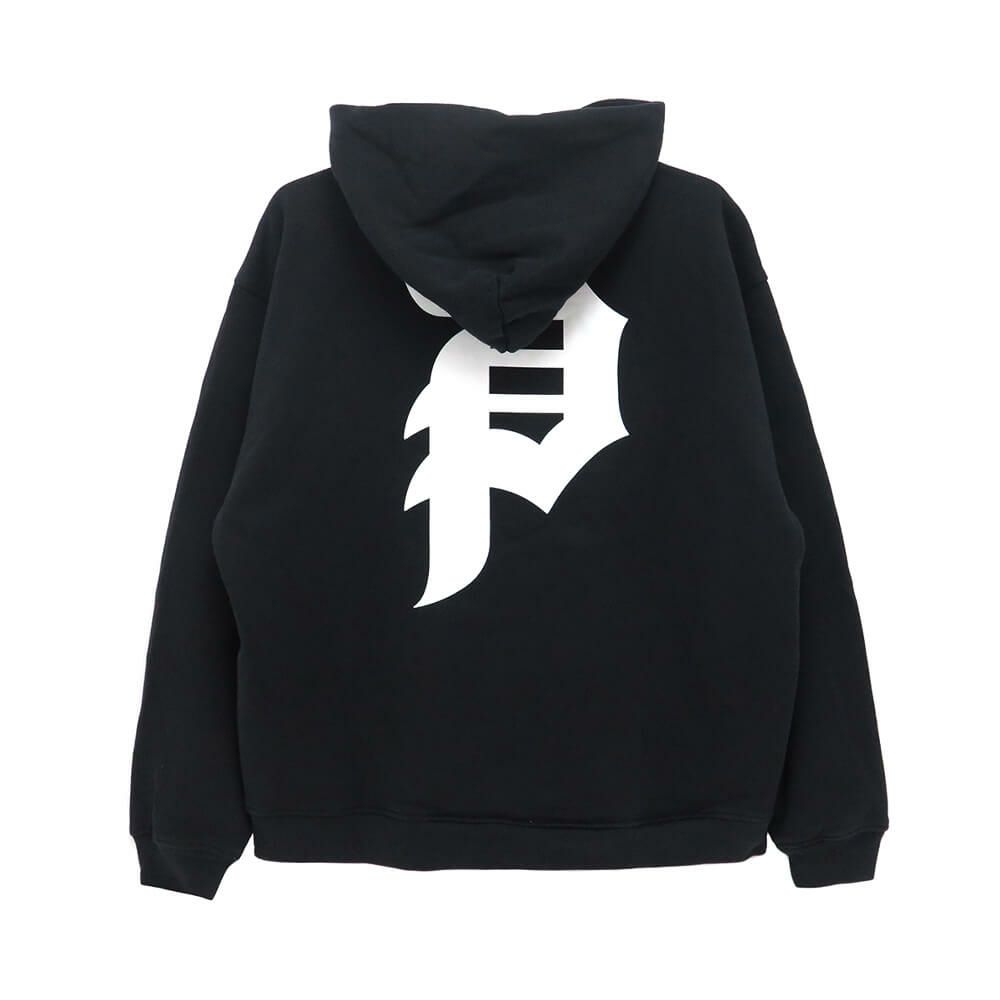 PRIMITIVE HOOD プリミティブ パーカー DIRTY P BLACK スケートボード スケボー 