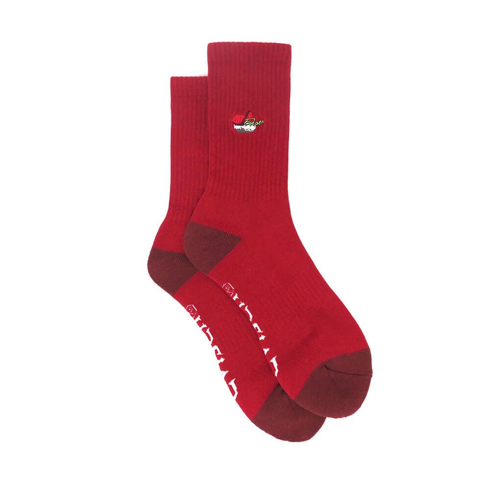 EVISEN SOCKS エビセン ソックス 靴下 SUSHI LOGO CARDINAL スケートボード スケボー 3