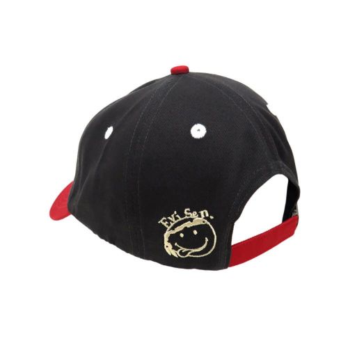  EVISEN CAP エビセン キャップ ONE-UP 6 PANEL DARK GREY/RED スケートボード スケボー 3