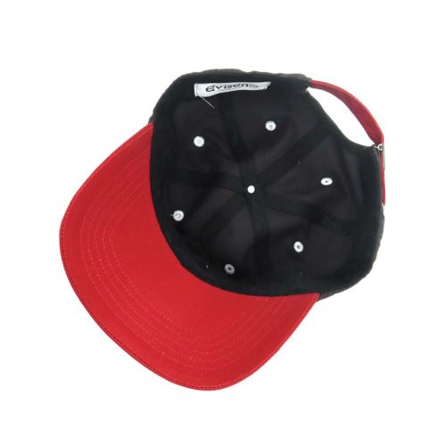  EVISEN CAP エビセン キャップ ONE-UP 6 PANEL DARK GREY/RED スケートボード スケボー 4