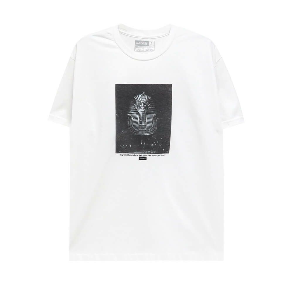 THEORIES T-SHIRT セオリーズ Tシャツ KING TUT WHITE スケートボード スケボー 
