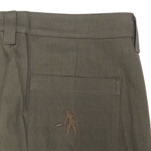 PASS~PORT PANTS パスポート パンツ ジーンズ HERRINGBONE LEAGUES CLUB OLIVE スケートボード スケボー 4