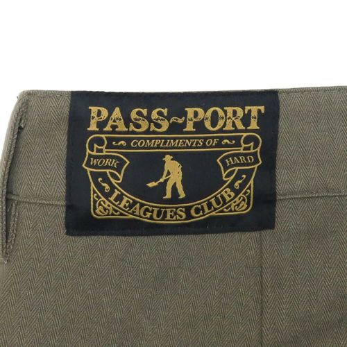 PASS~PORT PANTS パスポート パンツ ジーンズ HERRINGBONE LEAGUES CLUB OLIVE スケートボード スケボー 7