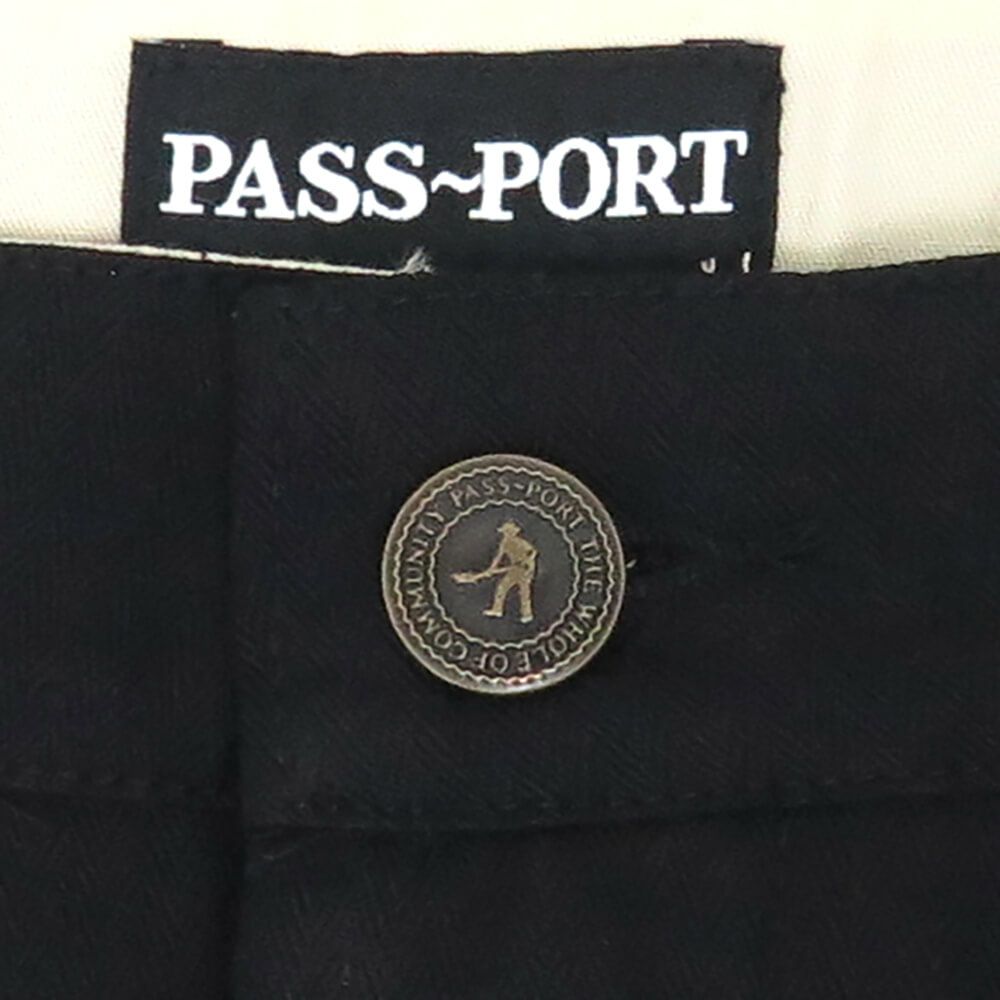 PASS~PORT PANTS パスポート パンツ ジーンズ HERRINGBONE LEAGUES CLUB BLACK スケートボード スケボー 2