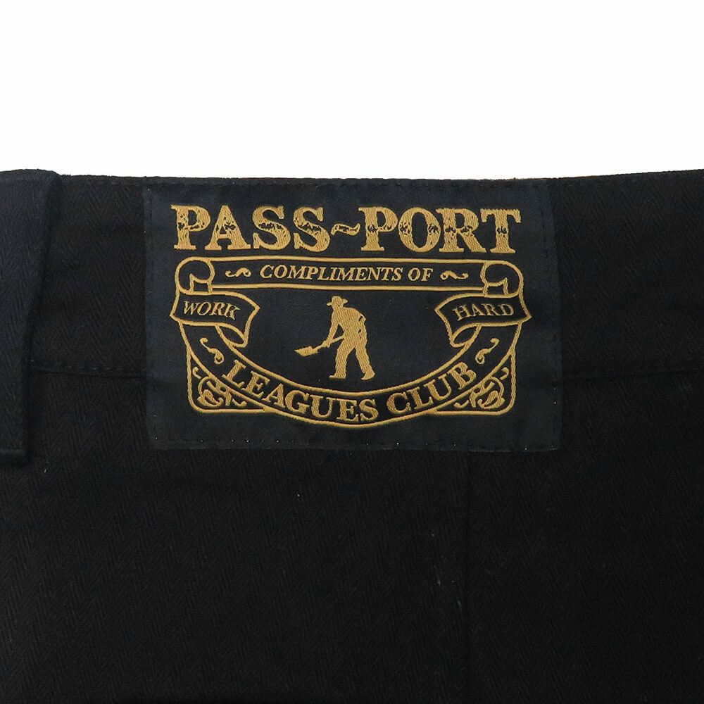 PASS~PORT PANTS パスポート パンツ ジーンズ HERRINGBONE LEAGUES CLUB BLACK スケートボード スケボー 7