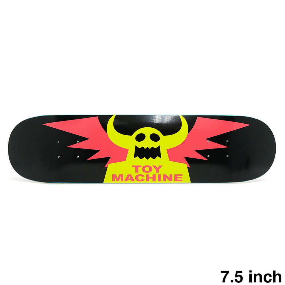 TOY MACHINE DECK トイマシーン デッキ TEAM WINGED BLACK 7.5 スケートボード スケボー