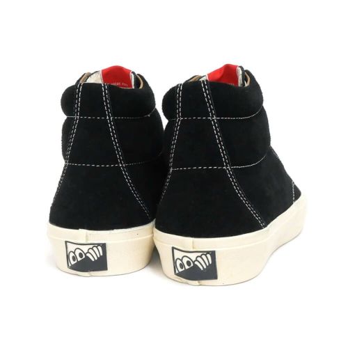 LAST RESORT AB SHOES ラストリゾートエービー シューズ スニーカー VM003 SUEDE HI（RED LABEL）BLACK/WHITE スケートボード スケボー 3