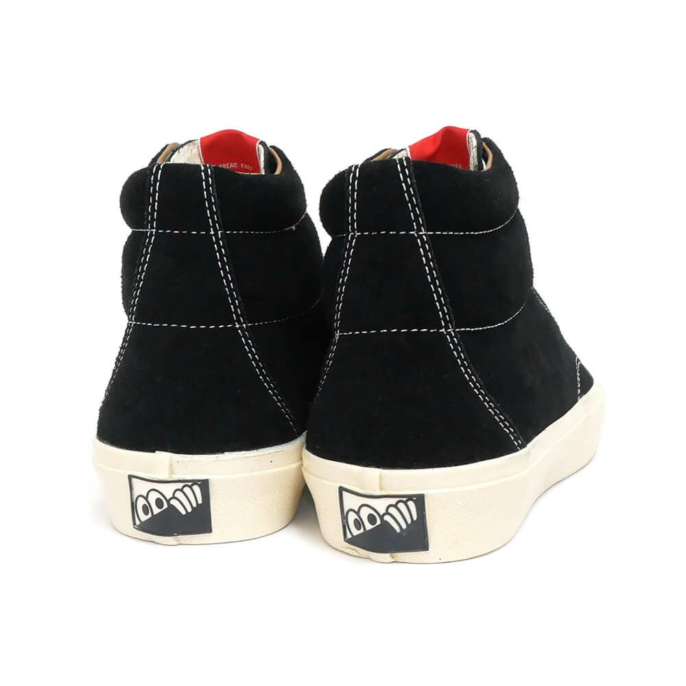 LAST RESORT AB SHOES ラストリゾートエービー シューズ スニーカー VM003 SUEDE HI（RED LABEL）BLACK/WHITE スケートボード スケボー 3