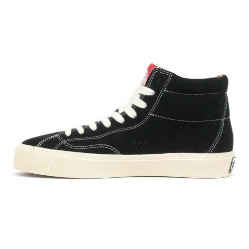 LAST RESORT AB SHOES ラストリゾートエービー シューズ スニーカー VM003 SUEDE HI（RED LABEL）BLACK/WHITE スケートボード スケボー 5