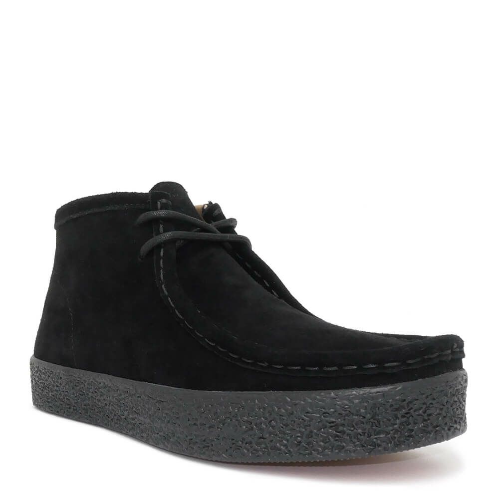 LAST RESORT AB SHOES ラストリゾートエービー シューズ スニーカー VM006 MOC SUEDE HI（BLACK LABEL） BLACK/BLACK スケートボード スケボー