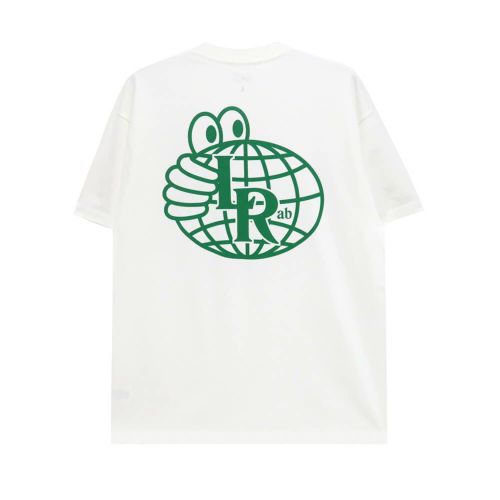 LAST RESORT AB T-SHIRT ラストリゾートエービー Tシャツ ATLAS MONOGRAM WHITE/GREEN スケートボード スケボー 