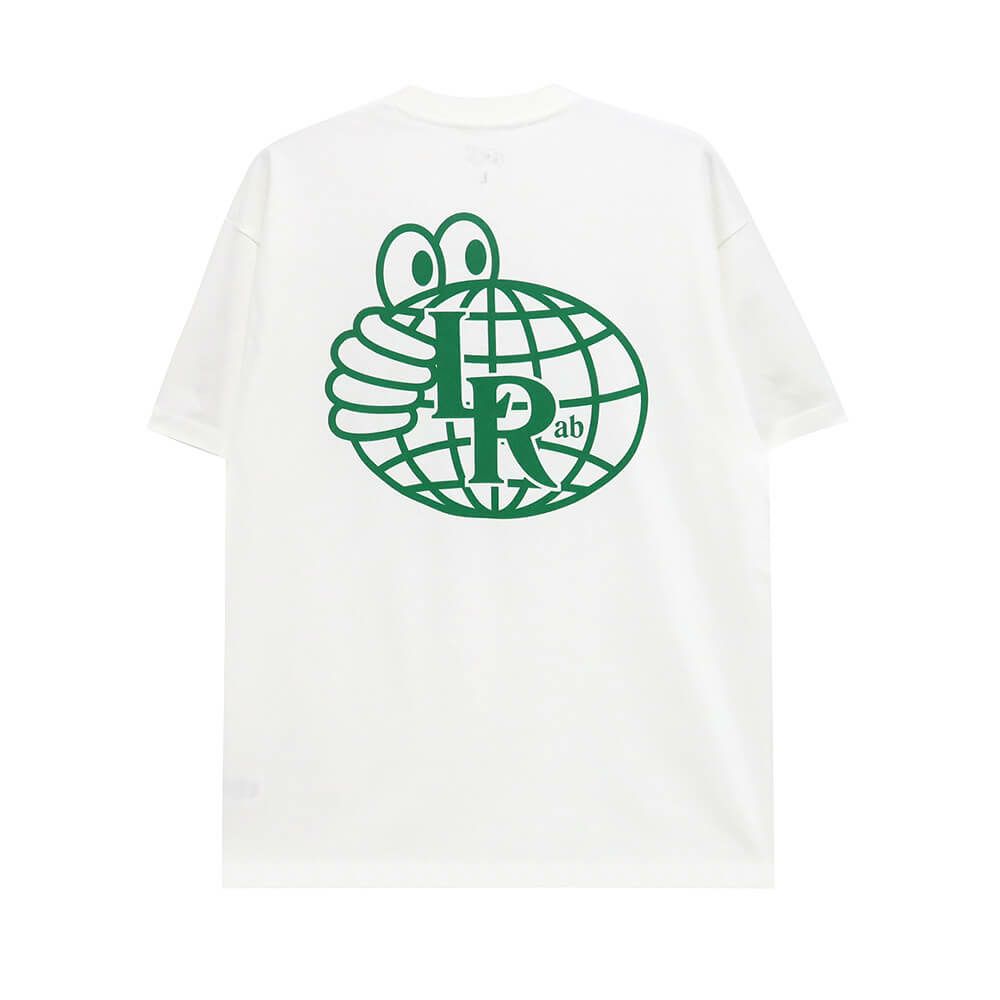 LAST RESORT AB T-SHIRT ラストリゾートエービー Tシャツ ATLAS MONOGRAM WHITE/GREEN スケートボード スケボー 