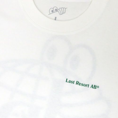 LAST RESORT AB T-SHIRT ラストリゾートエービー Tシャツ ATLAS MONOGRAM WHITE/GREEN スケートボード スケボー 2