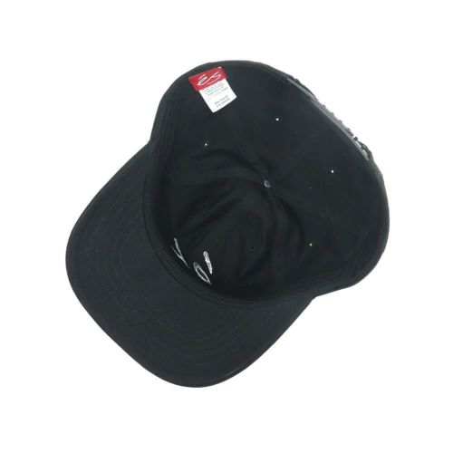 ES CAP エス キャップ SCRIPT APPLIQUE SNAPBACK BLACK スケートボード スケボー 3