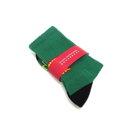 EVISEN SOCKS エビセン ソックス 靴下 MIND FUCK GREEN スケートボード スケボー 6