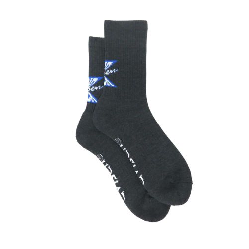 EVISEN SOCKS エビセン ソックス 靴下 MIND FUCK BLACK スケートボード スケボー 3